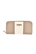 CALEIDOS Womens Wallet Rossana Leather Accessory Taupe Brown Size 7&quot; X 4&quot; X 1&quot; - £71.99 GBP