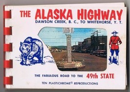 Souvenir Photo Booklet Alaska Highway Dawson Creek To Whitehorse 10 Views - $2.96