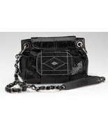 Rafe Black Genuine Snake Inlay Crossbody Purse Bag NEW $250 - £76.16 GBP