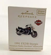 Hallmark Keepsake Ornament Harley Davidson Motorcycle Mini 1991 FXDB Stu... - £15.86 GBP