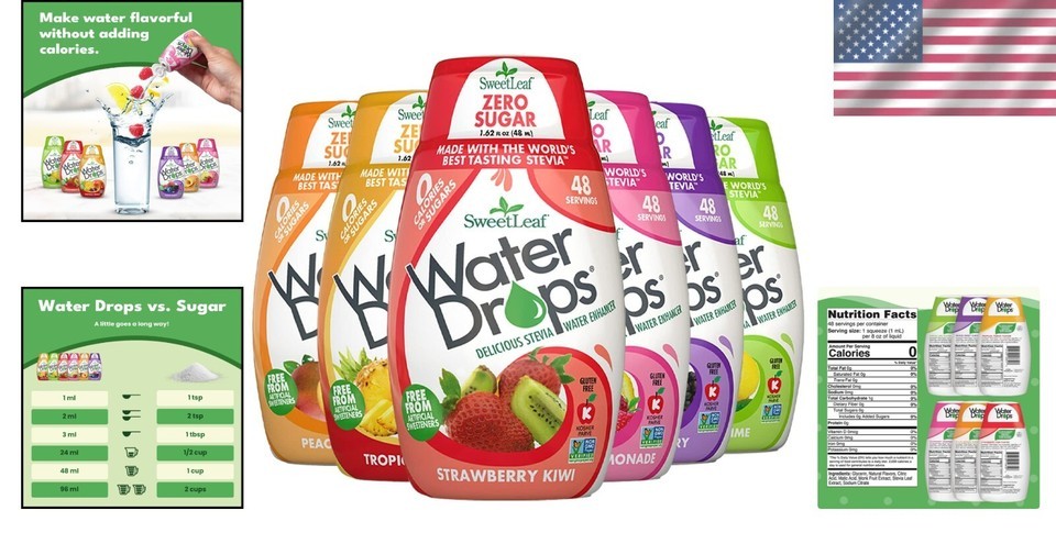 Flavorful Travel-Size Stevia Water Drops - Sugar-Free Delight in Every Drop Item image 2