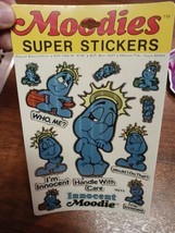 Rare 1983 Sealed Moody Super Stickers Made In USA Kent Toys - £7.73 GBP