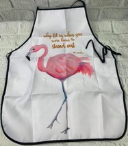 Bib Apron with Adjustable Neck for Men Women Suitable for Home Kitchen Flamingo - £19.66 GBP