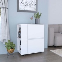 Glasgow Bar Cart: 2 Doors, 2 Shelves - $175.99