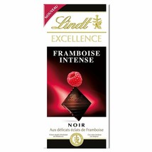 Lindt Excellence Raspberry Intense Dark Chocolate, 100 g x 2 (free shipp... - £23.21 GBP