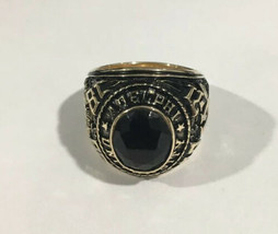 10k Yellow Gold Adelphi University 1896-1971 BA School Ring With Garnet ... - $925.00