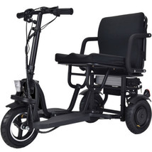 MotoTec Folding Trike - 48V 700W Dual Motor Lithium Electric Trike in Black - £733.14 GBP