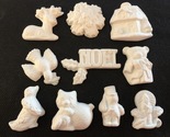 O1  -  10 Christmas Magnets Ceramic Bisque Ready-to-Paint, Unpainted, Yo... - £2.16 GBP