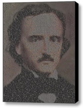 Edgar Allan Poe The Raven poem Mosaic AMAZING Framed Limited Edition Art w/COA - £15.20 GBP