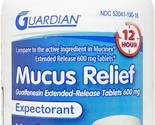 Guardian Mucus Relief, 600mg Guaifenesin 12 Hour Extended Release, Chest - $40.37