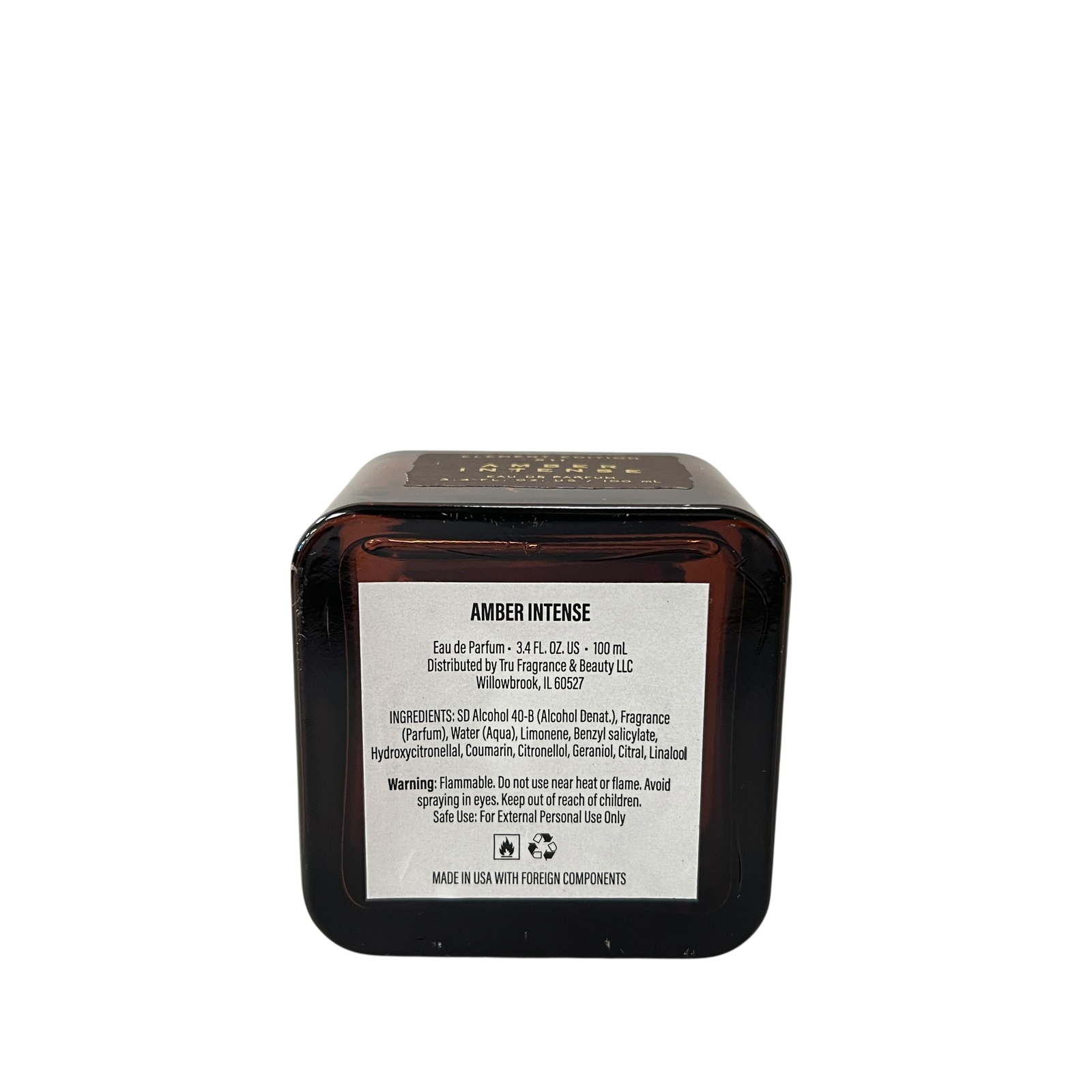 Tru Fragrance Element Edition Amber Intense Eau De Parfum 3.4 fl oz ...