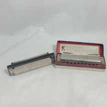 Vintage M. Hohner Marine Band 1896 Harmonicas Keys Bb &amp; C 1876 - £40.91 GBP