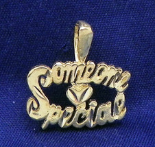 Someone Special Pendant Real Solid 14 K Gold 1.4 G - £97.07 GBP