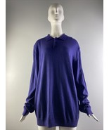 NWD Neiman Marcus Womens Cashmere &amp; Silk Long Slevee Sweater Purple Size XL - £40.66 GBP