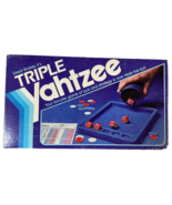 VTG Triple Yahtzee Game of Luck &amp; Strategy Triple the Fun! Milton Bradle... - €17,03 EUR