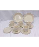 Corelle Blossoms in Lace Pink Blue White on Beige Cups/Saucers/Bowls  Lo... - $776.18 MXN