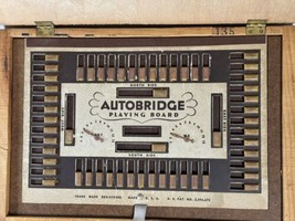 1948 Autobridge Advanced Course Playing Board w/ Custom Wood Case + 2 Deal Books - £26.54 GBP