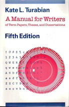 A Manual For Writers Fifth Edition by Kate L. Turabian 0226816257 - $6.00