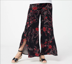 Truth + Style Printed Woven Full Length Pants (Black Multi, X-Large) A39... - £18.58 GBP