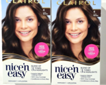 2 Clairol Nice &#39;N Easy Permanent Hair Color Cream 4 Dark Brown - £20.82 GBP