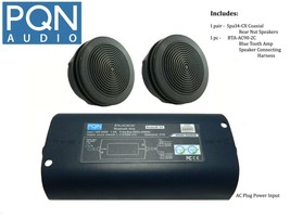 Pqn Audio Speakers &amp; Bluetooth Amplifier Ac Power Waterproof For Hot Tub &amp; More! - £169.18 GBP