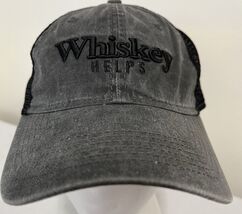 Grunt Style Whiskey Helps Trucker Hat Black Gray Mesh Snapback Cap USA - €11,89 EUR