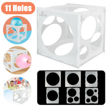 11 Hole Sizer Box Measurement Tool Square Stable Cube Party Wedding Decor - $18.99