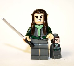 Elf Male Warrior with mini LOTR Lord of the Rings Hobbit Minifigure - £4.66 GBP