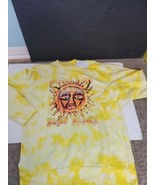 Sublime Sun Logo Graphic Yellow Tie Dye Men Crewneck Sweatshirt Size Large - $562.80 MXN