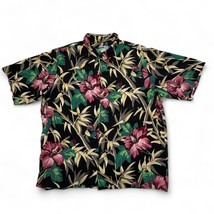 Reyn Spooner Mens XL Hawaiian Shirt Short Sleeve Bird Paradise 100% Spun Rayon - £30.67 GBP