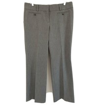 Ann Taylor Loft Marissa Womens Gray Trouser Pants 10P Petite Stretch Low Rise - £15.58 GBP