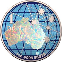 1 Oz Silver Coin 2020 Australia $1 Beneath the Southern Skies - Hologram Map - £86.34 GBP