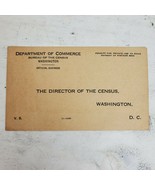 Vintage 1930 Department Of Commerce US Census Official Card UNMARKED - €22,17 EUR