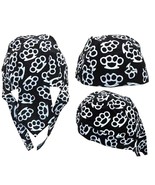 BUY 1 GET ONE FREE HAND KNUCKLES BANDANA CAP #222 hat BIKER dorag BLACK ... - $9.26 CAD
