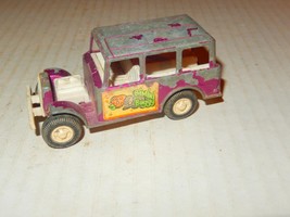 VINTAGE DIECAST - TOOTSIETOY-- PURPLE BUGGY - LOTS OF PAINT WEAR - H8 - $3.70