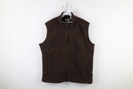 Vintage Gander Mountain Mens Size XL Blank Full Zip Fleece Vest Jacket B... - $37.83