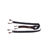 TRAFALGAR Exquisite Quality Mens BRACES SUSPENDERS Burgundy &amp; Navy Blue - $43.74 CAD