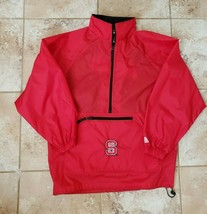 NCSU NC State University Wolfpack Hooded Windbreaker Pullover Youth XL 18/20 - £11.67 GBP