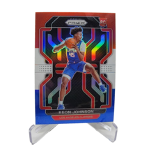 Keon Johnson 2021-22 Panini Prizm #326 Red White Blue LA Clippers Rookie - £1.50 GBP