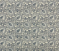 Ballard Designs Bembridge Blue Flax Floarl Paisley Multiuse Fabric 3.2 Yard 54&quot;W - £47.85 GBP