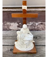 VTG VATICAN PAVILION 1964 NEW YORK WORLD&#39;S FAIR RELIGIOUS STATUE CROSS P... - £15.05 GBP