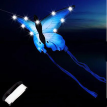 New Arrive High Quality Outdoor Fun Sports LED Butterfly Kite with Lights Good F - £24.50 GBP