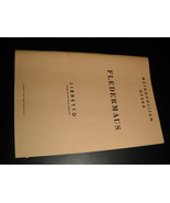 Metropolitan Opera Libretto Fledermaus 1950 English Text Translation Sch... - £7.08 GBP