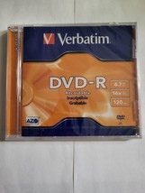 Verbatim DVD-R 4.7GB 16x Speed/120min Blank Discs Data Media, New Sealed. - £3.73 GBP