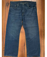 Levi&#39;s 569 Loose Straight Leg Jeans Men&#39;s Size 40 X 32 Dark Wash Denim - £22.72 GBP