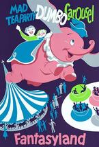 Disneyland - Mad Tea Party Dumbo Carousel - 1955 Promotional Advertising... - £7.96 GBP+