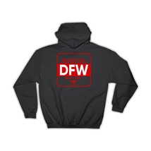 USA Dallas/Fort Worth Airport Texas DFW : Gift Hoodie Travel Airline Pilot AIRPO - £28.46 GBP