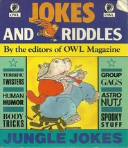 Jokes and Riddles by the Editors of Owl Magazine Softcover Book Humor  - £1.57 GBP