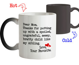 Gift for Dear Mom - Funny Sarcasm Ceramic Coffee Tea Novelty Cup Gift Magic Mug - £16.55 GBP+