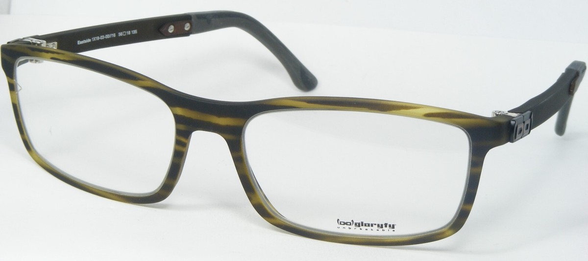 Gloryfy Unzerbrechlich Eastside 1X18-03-00/16 Matt Olive Brown Brille 56... - $115.88